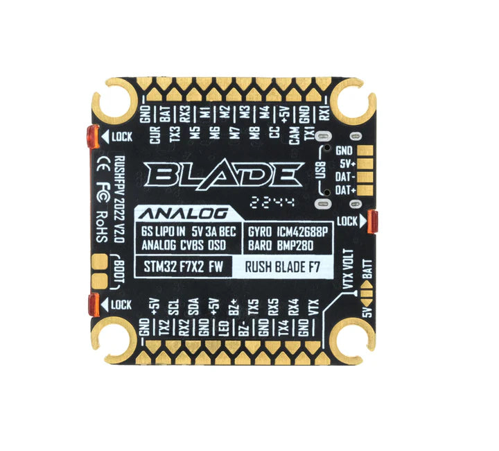 Польотний контролер RushFPV RUSH Blade F722 V2 30x30 Analog